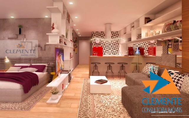 Apartamento à venda com 1 quarto, 36m² - Foto 3