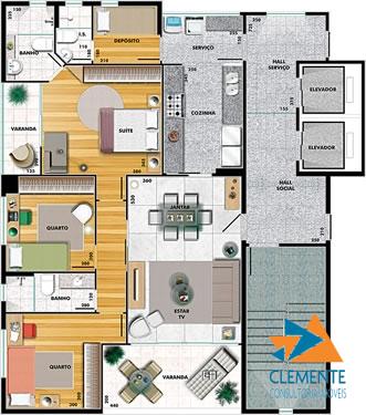 Apartamento à venda com 3 quartos, 103m² - Foto 2