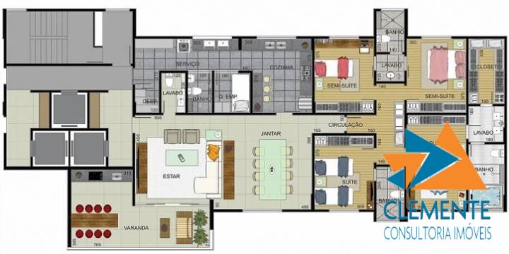 Apartamento à venda com 4 quartos, 217m² - Foto 24