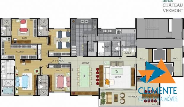 Apartamento à venda com 4 quartos, 217m² - Foto 25