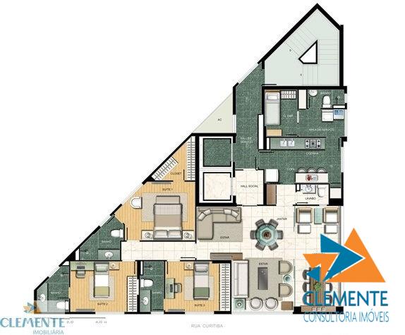 Apartamento à venda com 2 quartos, 98m² - Foto 4