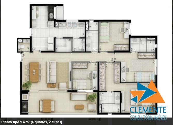 Apartamento à venda com 3 quartos, 105m² - Foto 7